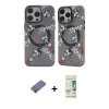 MARSİLYAN™- iPhone 12 Pro Max Kılıf Nova Doku Koleksiyonu - Siyah 20D Premium Cam Ekran Koruyucu + Metal Kamera Lens Koruma Cam - GD
