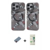 MARSİLYAN™- iPhone 12 Pro Max Kılıf Nova Doku Koleksiyonu - Siyah 20D Premium Cam Ekran Koruyucu + Metal Kamera Lens Koruma Cam - KI