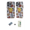 MARSİLYAN™- iPhone 12 Pro Max Kılıf Nova Doku Koleksiyonu - Siyah 20D Premium Cam Ekran Koruyucu + Metal Kamera Lens Koruma Cam - KI