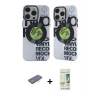 MARSİLYAN™- iPhone 12 Pro Max Kılıf Nova Doku Koleksiyonu - Siyah 20D Premium Cam Ekran Koruyucu + Renkli Kamera Lens Koruma Cam - MI