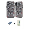 MARSİLYAN™- iPhone 12 Pro Max Kılıf Nova Doku Koleksiyonu - Siyah 20D Premium Cam Ekran Koruyucu + Shine Kamera Lens Koruma Cam - GD