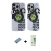 MARSİLYAN™- iPhone 12 Pro Max Kılıf Nova Doku Koleksiyonu - Siyah 20D Premium Cam Ekran Koruyucu + Shine Kamera Lens Koruma Cam - GS