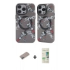 MARSİLYAN™- iPhone 12 Pro Max Kılıf Nova Doku Koleksiyonu - Siyah 20D Premium Cam Ekran Koruyucu + Shine Kamera Lens Koruma Cam - SABE