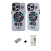 MARSİLYAN™- iPhone 12 Pro Max Kılıf Nova Doku Koleksiyonu - Siyah 20D Premium Cam Ekran Koruyucu + Shine Kamera Lens Koruma Cam - SABE