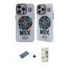 MARSİLYAN™- iPhone 12 Pro Max Kılıf Nova Doku Koleksiyonu - Siyah 20D Premium Cam Ekran Koruyucu + Shine Kamera Lens Koruma Cam - GD