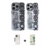 MARSİLYAN™- iPhone 12 Pro Max Kılıf Nova Doku Koleksiyonu - Siyah 20D Premium Cam Ekran Koruyucu + Shine Kamera Lens - GD
