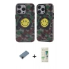MARSİLYAN™- iPhone 12 Pro Max Kılıf Nova Doku Koleksiyonu - Siyah 20D Premium Cam Ekran Koruyucu + Siyah Shine Kamera Lens Koruma Cam