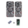 MARSİLYAN™- iPhone 12 Pro Max Kılıf Nova Doku Koleksiyonu - Siyah 360 Mat Full Body Arka Koruyucu + Metal Kamera Lens Koruma Cam - GD