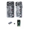 MARSİLYAN™- iPhone 12 Pro Max Kılıf Nova Doku Koleksiyonu - Siyah 360 Mat Full Body Arka Koruyucu + Renkli Kamera Lens Koruma Cam - SI
