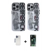 MARSİLYAN™- iPhone 12 Pro Max Kılıf Nova Doku Koleksiyonu - Siyah 360 Mat Full Body Arka Koruyucu + Shine Kamera Lens - LT