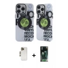 MARSİLYAN™- iPhone 12 Pro Max Kılıf Nova Doku Koleksiyonu - Siyah 360 Mat Full Body Arka Koruyucu + Shine Kamera Lens - GD