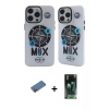 MARSİLYAN™- iPhone 12 Pro Max Kılıf Nova Doku Koleksiyonu - Siyah 360 Mat Full Body Arka Koruyucu + Shine Kamera Lens Koruma Cam - GD