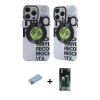 MARSİLYAN™- iPhone 12 Pro Max Kılıf Nova Doku Koleksiyonu - Siyah 360 Mat Full Body Arka Koruyucu + Shine Kamera Lens Koruma Cam - MI