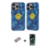 MARSİLYAN™- iPhone 12 Pro Max Kılıf Nova Doku Koleksiyonu - Siyah 360 Mat Full Body Arka Koruyucu + Shine Kamera Lens Koruma Cam - SABE