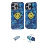 MARSİLYAN™- iPhone 12 Pro Max Kılıf Nova Doku Koleksiyonu - Siyah 3D Antistatik Cam Ekran Koruyucu + Shine Kamera Lens Koruma Cam - MI
