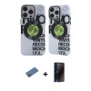 MARSİLYAN™- iPhone 12 Pro Max Kılıf Nova Doku Koleksiyonu - Siyah 3D Antistatik Hayalet Cam Ekran Koruyucu + Shine Kamera Lens Koruma Cam - GD