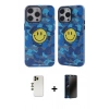 MARSİLYAN™- iPhone 12 Pro Max Kılıf Nova Doku Koleksiyonu - Siyah 3D Antistatik Hayalet Cam Ekran Koruyucu + Shine Kamera Lens - GD
