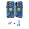 MARSİLYAN™- iPhone 12 Pro Max Kılıf Nova Doku Koleksiyonu - Siyah 5D Eko Cam Ekran Koruyucu + Shine Kamera Lens Koruma Cam - MI