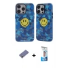 MARSİLYAN™- iPhone 12 Pro Max Kılıf Nova Doku Koleksiyonu - Siyah 5D Eko Cam Ekran Koruyucu + Metal Kamera Lens Koruma Cam - GD