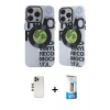 MARSİLYAN™- iPhone 12 Pro Max Kılıf Nova Doku Koleksiyonu - Siyah 5D Eko Cam Ekran Koruyucu + Shine Kamera Lens - GD