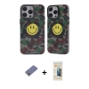 MARSİLYAN™- iPhone 12 Pro Max Kılıf Nova Doku Koleksiyonu - Siyah 6D Mat Seramik Hayalet Nano Ekran Koruyucu + Metal Kamera Lens Koruma Cam - GD
