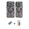 MARSİLYAN™- iPhone 12 Pro Max Kılıf Nova Doku Koleksiyonu - Siyah 6D Mat Seramik Hayalet Nano Ekran Koruyucu + Siyah Shine Kamera Lens Koruma Cam