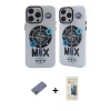 MARSİLYAN™- iPhone 12 Pro Max Kılıf Nova Doku Koleksiyonu - Siyah 6D Mat Seramik Hayalet Nano Ekran Koruyucu + Metal Kamera Lens Koruma Cam - GD