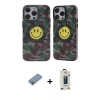 MARSİLYAN™- iPhone 12 Pro Max Kılıf Nova Doku Koleksiyonu - Siyah Bilvis Hayalet Cam Ekran Koruyucu + Shine Kamera Lens Koruma Cam - GI