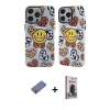 MARSİLYAN™- iPhone 12 Pro Max Kılıf Nova Doku Koleksiyonu - Siyah Bilvis Hayalet Cam Ekran Koruyucu + Metal Kamera Lens Koruma Cam - GD