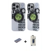 MARSİLYAN™- iPhone 12 Pro Max Kılıf Nova Doku Koleksiyonu - Siyah Bilvis Hayalet Cam Ekran Koruyucu + Renkli Kamera Lens Koruma Cam - PE