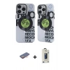 MARSİLYAN™- iPhone 12 Pro Max Kılıf Nova Doku Koleksiyonu - Siyah Bilvis Hayalet Cam Ekran Koruyucu + Renkli Kamera Lens Koruma Cam - TU