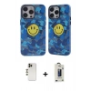 MARSİLYAN™- iPhone 12 Pro Max Kılıf Nova Doku Koleksiyonu - Siyah Bilvis Hayalet Cam Ekran Koruyucu + Shine Kamera Lens - GD