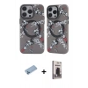 MARSİLYAN™- iPhone 12 Pro Max Kılıf Nova Doku Koleksiyonu - Siyah Bilvis Hayalet Cam Ekran Koruyucu + Shine Kamera Lens Koruma Cam - MI