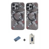 MARSİLYAN™- iPhone 12 Pro Max Kılıf Nova Doku Koleksiyonu - Siyah Bilvis Hayalet Cam Ekran Koruyucu + Shine Kamera Lens Koruma Cam - GD