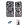 MARSİLYAN™- iPhone 12 Pro Max Kılıf Nova Doku Koleksiyonu - Siyah Bilvis Hayalet Cam Ekran Koruyucu + Shine Kamera Lens Koruma Cam - GD