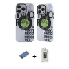 MARSİLYAN™- iPhone 12 Pro Max Kılıf Nova Doku Koleksiyonu - Siyah Bilvis Hayalet Cam Ekran Koruyucu + Shine Kamera Lens Koruma Cam - GD