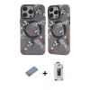 MARSİLYAN™- iPhone 12 Pro Max Kılıf Nova Doku Koleksiyonu - Siyah Bilvis Hayalet Cam Ekran Koruyucu + Shine Kamera Lens Koruma Cam - GS