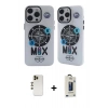 MARSİLYAN™- iPhone 12 Pro Max Kılıf Nova Doku Koleksiyonu - Siyah Bilvis Hayalet Cam Ekran Koruyucu + Shine Kamera Lens - GD