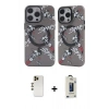 MARSİLYAN™- iPhone 12 Pro Max Kılıf Nova Doku Koleksiyonu - Siyah Bilvis Hayalet Cam Ekran Koruyucu + Shine Kamera Lens - GD