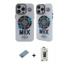 MARSİLYAN™- iPhone 12 Pro Max Kılıf Nova Doku Koleksiyonu - Siyah Bilvis Hayalet Cam Ekran Koruyucu + Shine Kamera Lens Koruma Cam - GI