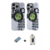 MARSİLYAN™- iPhone 12 Pro Max Kılıf Nova Doku Koleksiyonu - Siyah Bilvis Hayalet Cam Ekran Koruyucu + Shine Kamera Lens Koruma Cam - GI