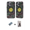 MARSİLYAN™- iPhone 12 Pro Max Kılıf Nova Doku Koleksiyonu - Siyah Bilvis Hayalet Cam Ekran Koruyucu + Shine Kamera Lens Koruma Cam - SH