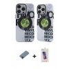 MARSİLYAN™- iPhone 12 Pro Max Kılıf Nova Doku Koleksiyonu - Siyah Joko 5D Cam + Metal Kamera Lens Koruma Cam - KI