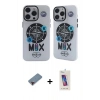 MARSİLYAN™- iPhone 12 Pro Max Kılıf Nova Doku Koleksiyonu - Siyah Joko 5D Cam + Metal Kamera Lens Koruma Cam - KI
