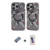 MARSİLYAN™- iPhone 12 Pro Max Kılıf Nova Doku Koleksiyonu - Siyah Joko 5D Cam + Metal Kamera Lens Koruma Cam - KI