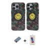 MARSİLYAN™- iPhone 12 Pro Max Kılıf Nova Doku Koleksiyonu - Siyah Joko 5D Cam + Metal Kamera Lens Koruma Cam - KI