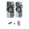 MARSİLYAN™- iPhone 12 Pro Max Kılıf Nova Doku Koleksiyonu - Siyah Joko 5D Cam + Renkli Kamera Lens Koruma Cam - TU