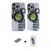 MARSİLYAN™- iPhone 12 Pro Max Kılıf Nova Doku Koleksiyonu - Siyah Joko 5D Cam + Renkli Kamera Lens Koruma Cam - PE