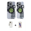 MARSİLYAN™- iPhone 12 Pro Max Kılıf Nova Doku Koleksiyonu - Siyah Joko 5D Cam + Shine Kamera Lens - GD