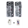 MARSİLYAN™- iPhone 12 Pro Max Kılıf Nova Doku Koleksiyonu - Siyah Joko 5D Cam + Shine Kamera Lens - GD